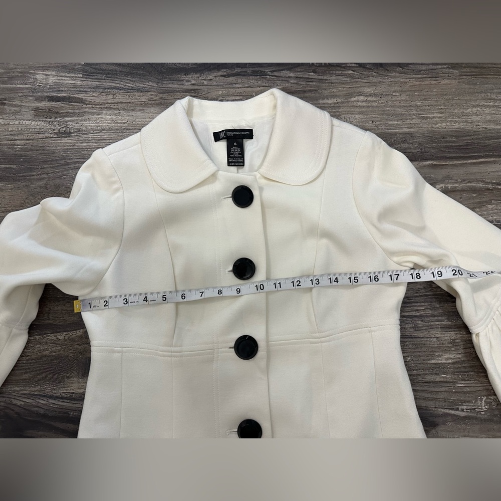 INC International Concepts Women’s Ivory Overcoat Coat Dress Size S - Picture 5 of 7